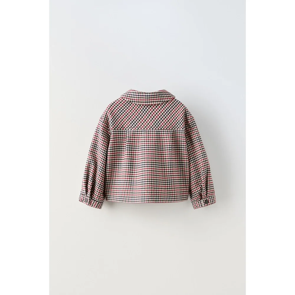 PLAID OVERSHIRT -SET